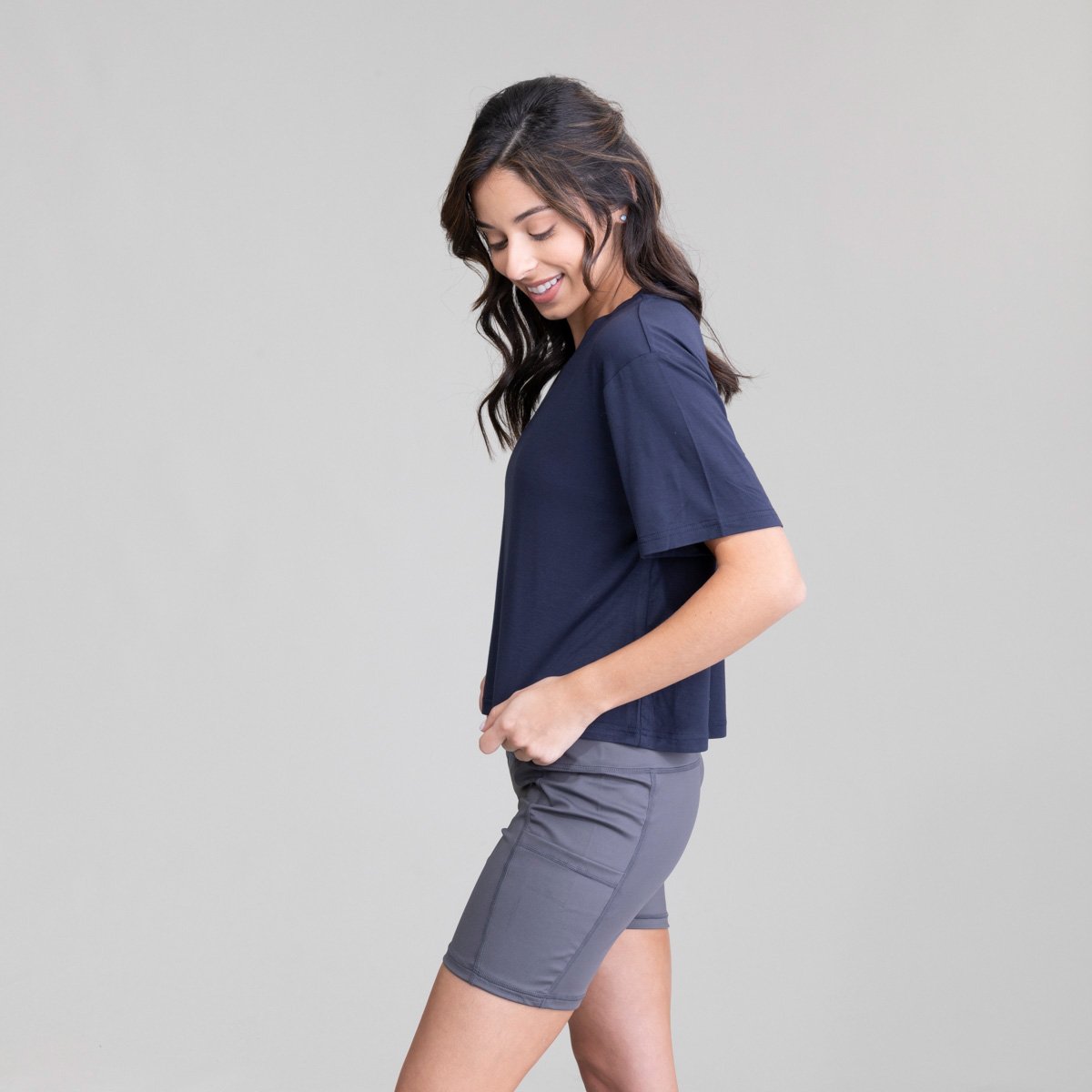 Womens Seaside Crew Croptop UPF50+