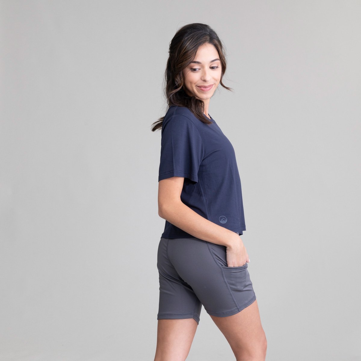 Womens Seaside Crew Croptop UPF50+