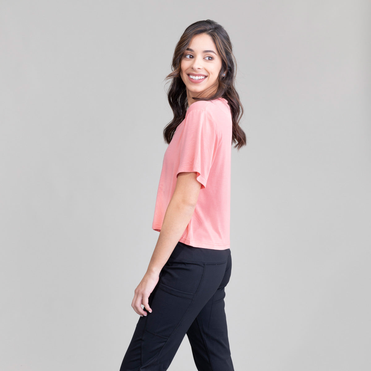 Womens Seaside Crew Croptop UPF50+