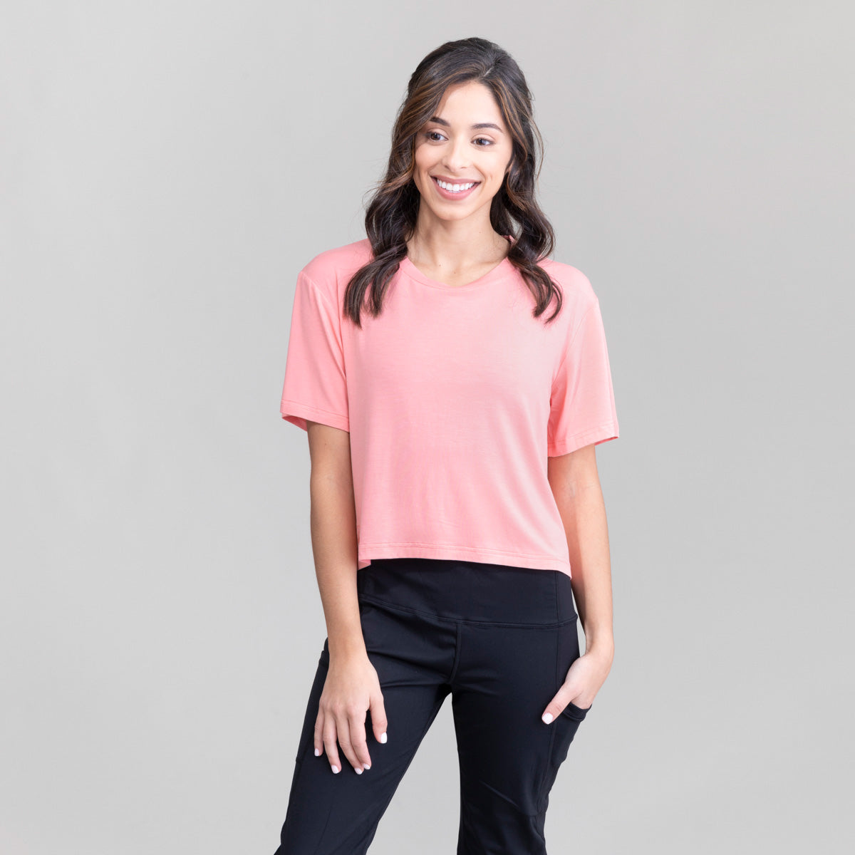Womens Seaside Crew Croptop UPF50+