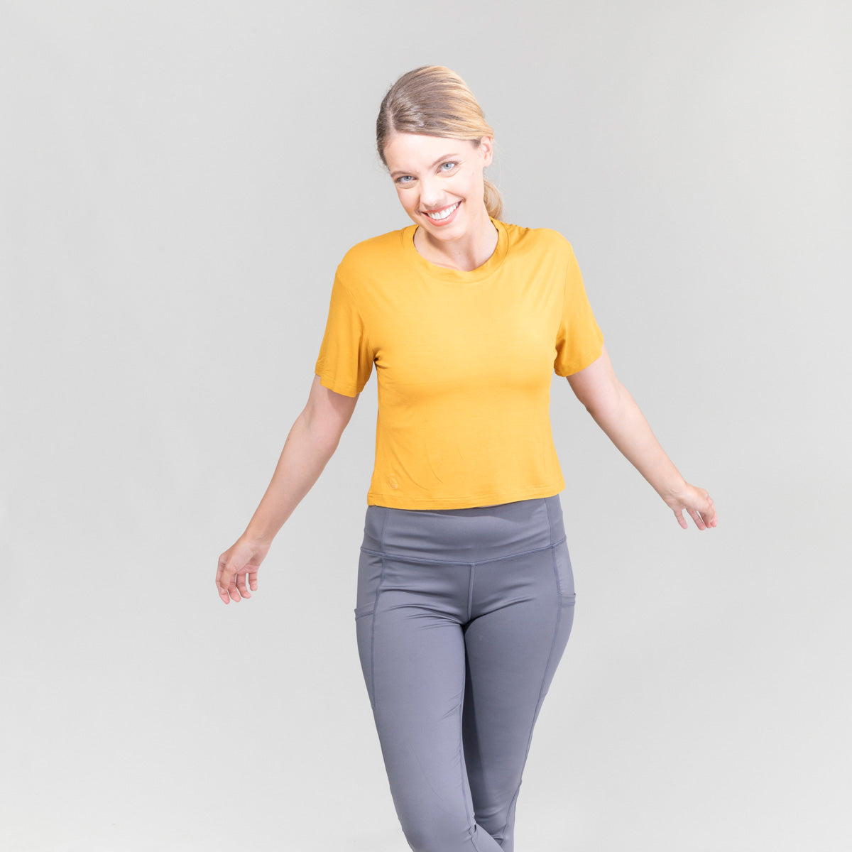 Womens Seaside Crew Croptop UPF50+