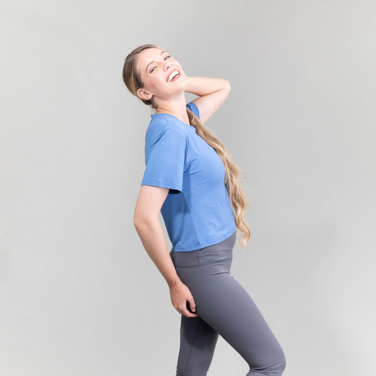 Womens Seaside Crew Croptop UPF50+