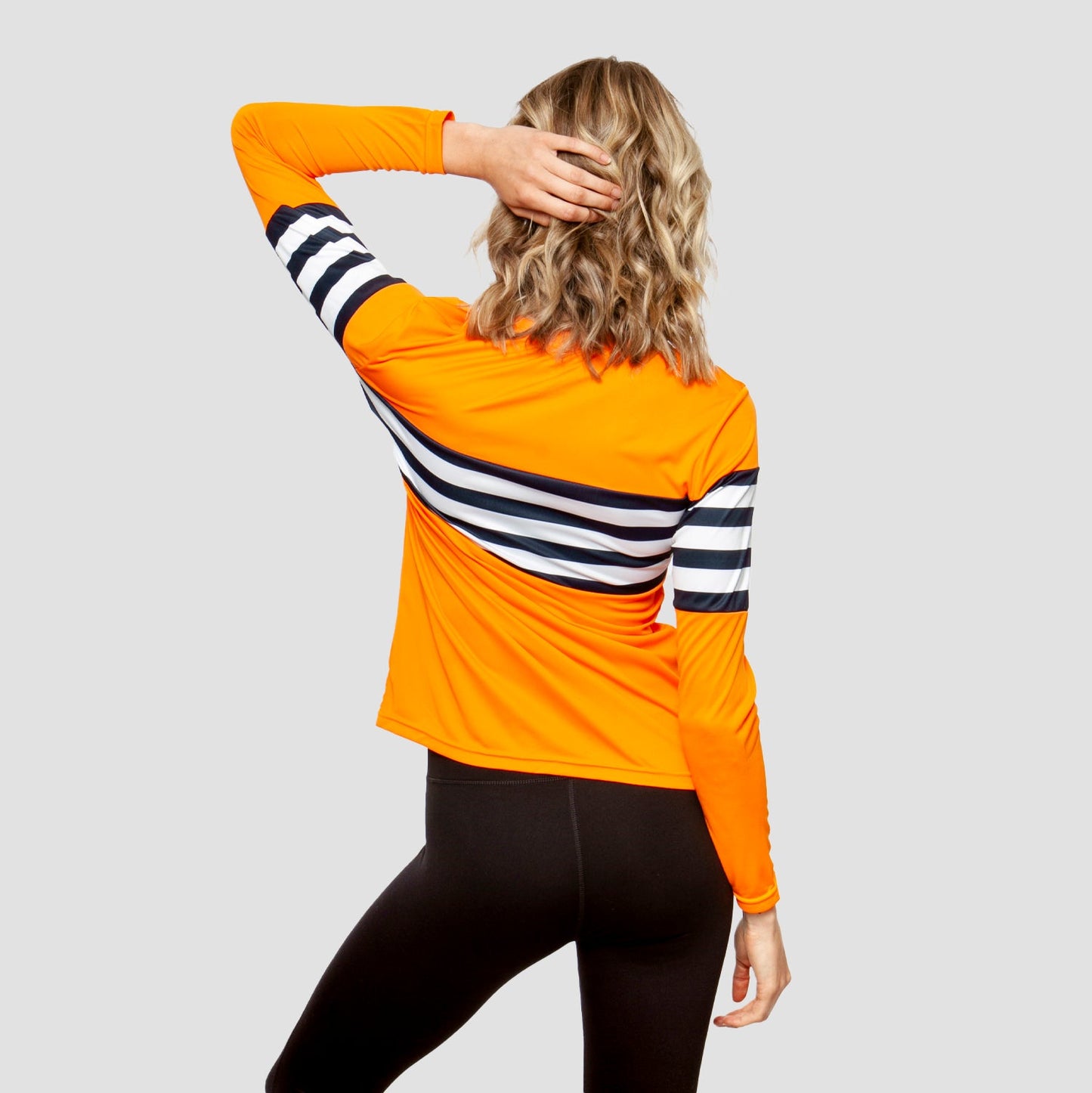 Womens UV Protection Striped Long Sleeve