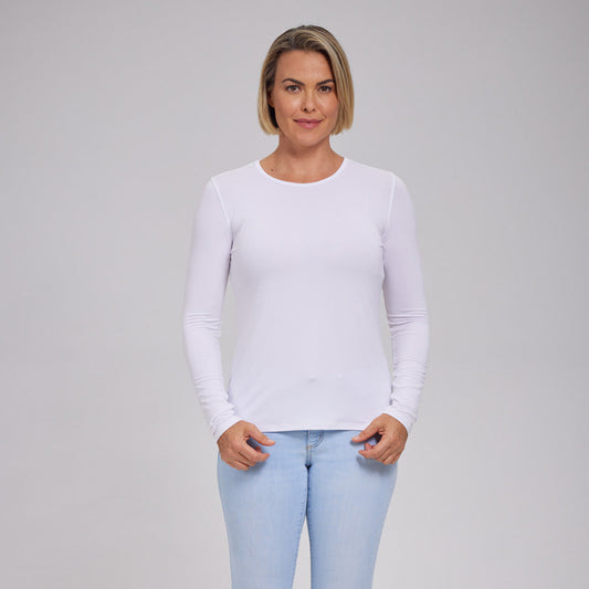 Womens Everyday Long Sleeve Crew Tee